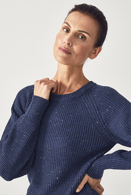 Bell sleeve knitwear sale