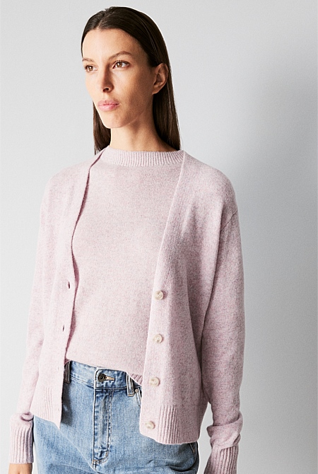 Blush cashmere cardigan best sale