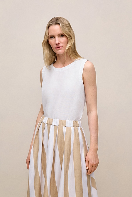 Delave Linen Shell Tank