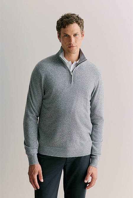 Cashmere Half Zip