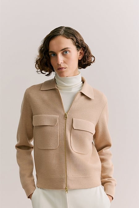 Merino Milano Zip Jacket