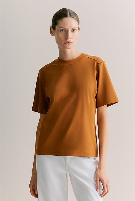 Cotton Modal Interlock T-shirt