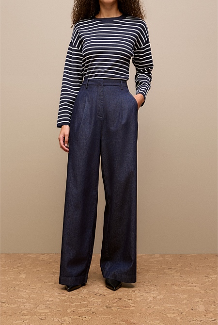 Denim Tailored Pant