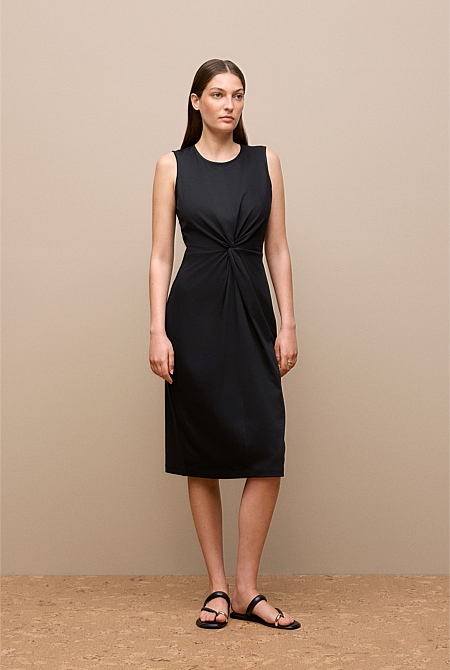 Cotton Twist Front Dress