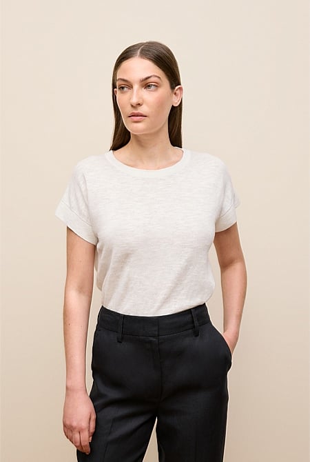 Linen Cotton Relaxed T-shirt