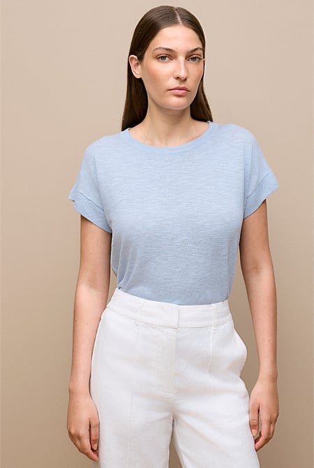 Linen Cotton Relaxed T-shirt
