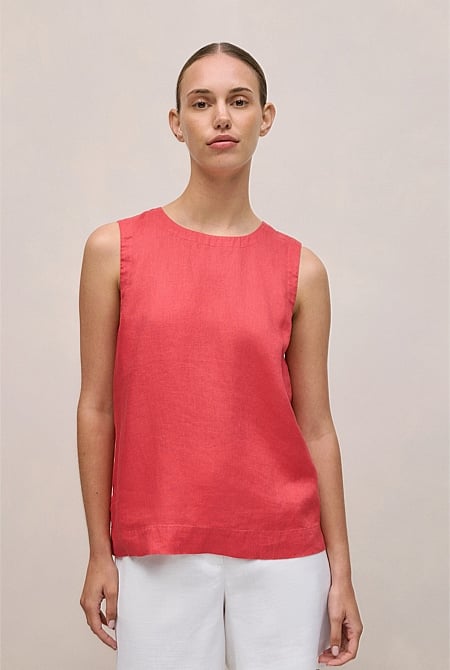 Delave Linen Shell Tank