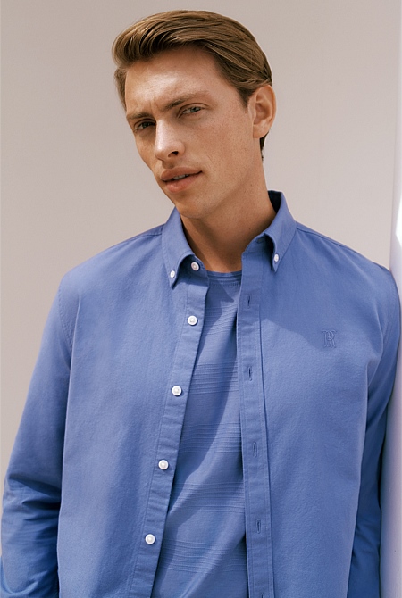 Regular Fit Monogram Oxford Shirt