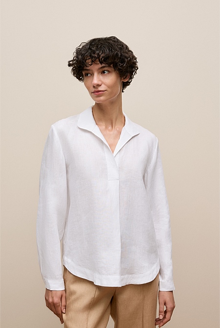 Linen Popover Shirt