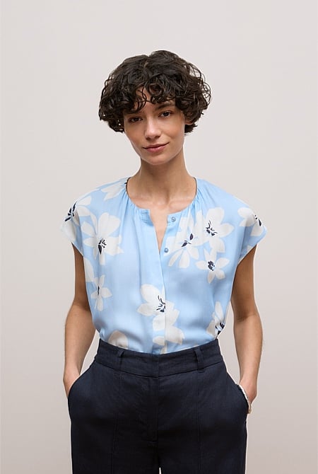 Sorell Modal Cap Sleeve Blouse