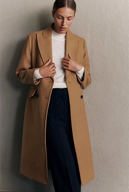Italian Wool Cashmere Longline Coat