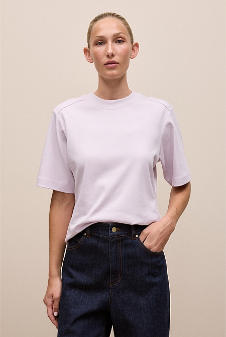 Cotton Modal Interlock T-shirt