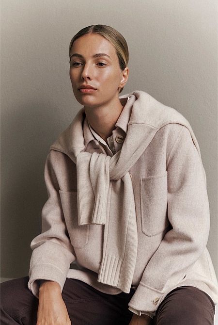 Brushed Wool Shacket