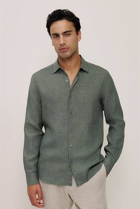 Tailored Fit Delave Linen Shirt