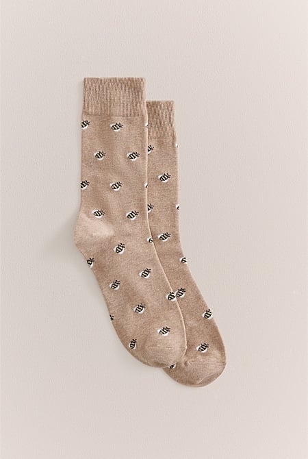 Bumble Bee Sock