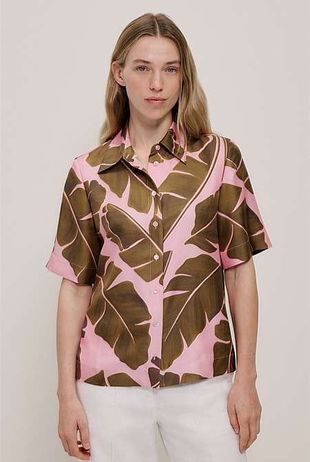 Solara Silk Short Sleeve Shirt