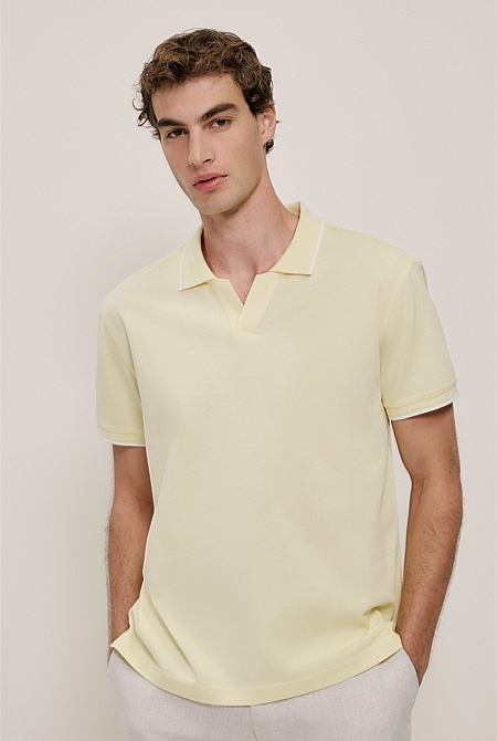 Mercerised Cotton Pique Polo
