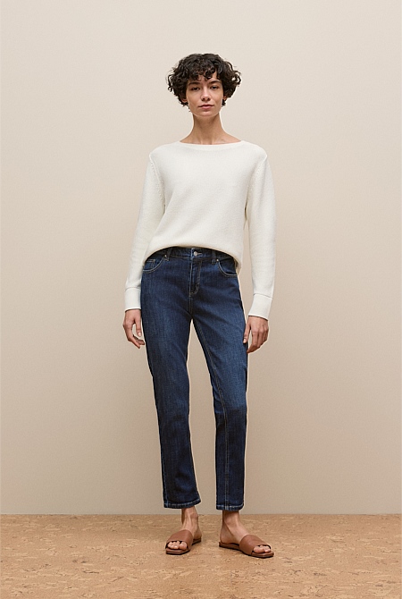 Australian Cotton Blend Boyfriend Jean