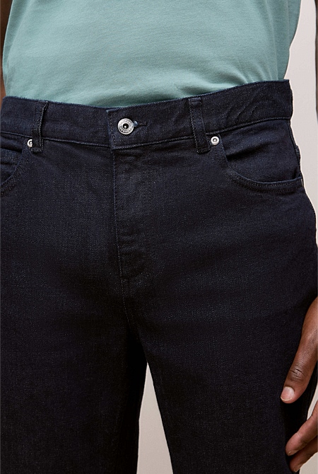 Relaxed Fit Dark Wash Jean