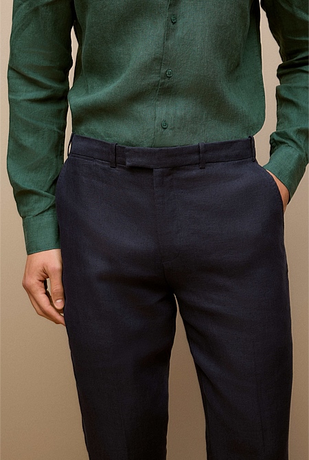 Regular Fit Belgian Linen Pant