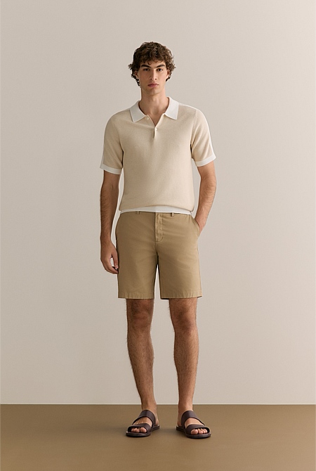 Cotton Twill Chino Short