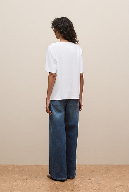 Cotton Modal Interlock T-shirt