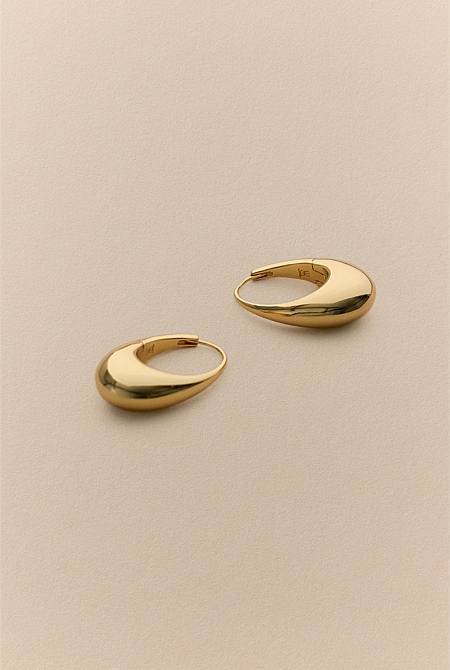 Etty Teardrop Hoop Earrings