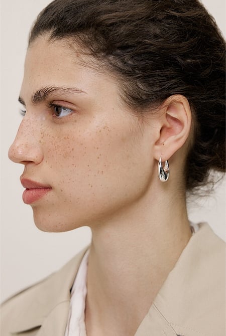 Etty Teardrop Hoop Earrings