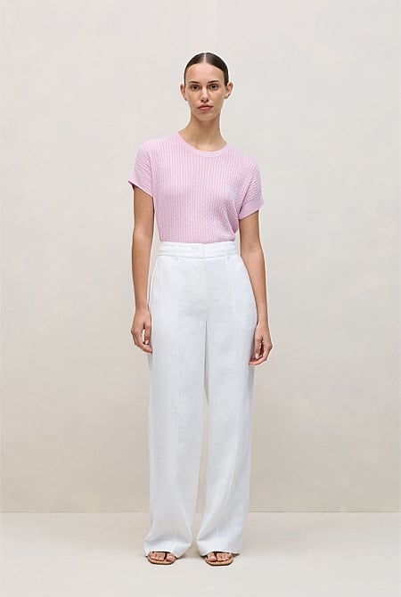 Linen Pintucked Pant Linen Pintucked Pant