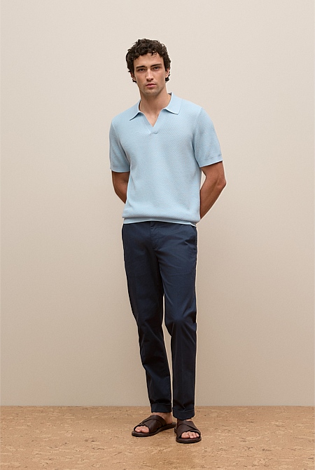 Cotton Texture Stitch Polo