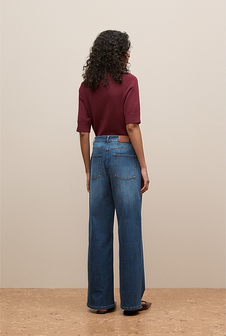 Australian Cotton Blend High Waist Jean
