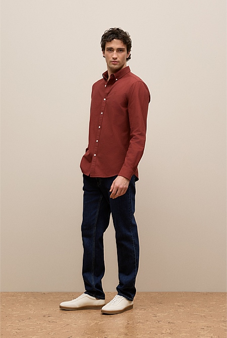Regular Fit Monogram Oxford Shirt