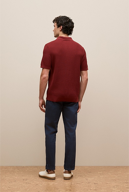Cotton Texture Stitch Polo