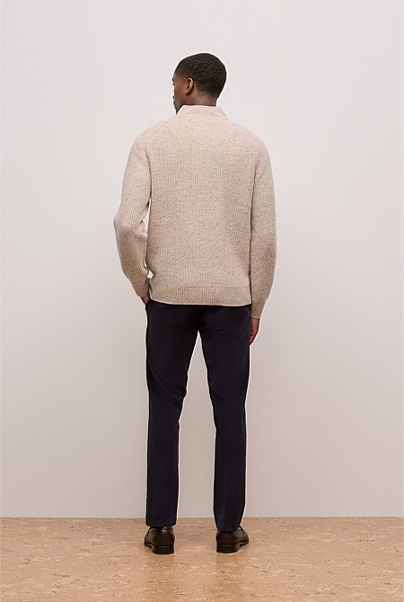 Merino Nep Half Zip Pullover