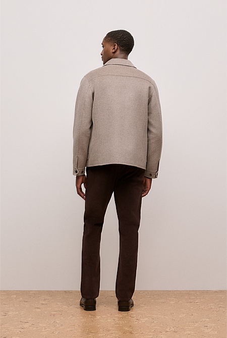 Double-Faced Zip Front Jacket