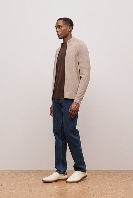 Cashmere Zip Through Knit