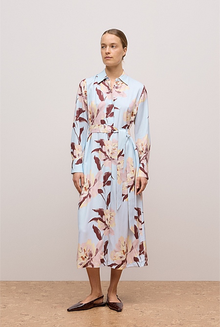 Camellia Shirt Dress