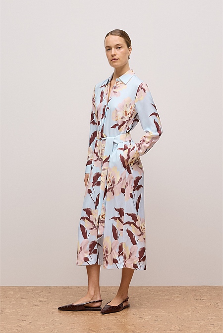 Camellia Shirt Dress