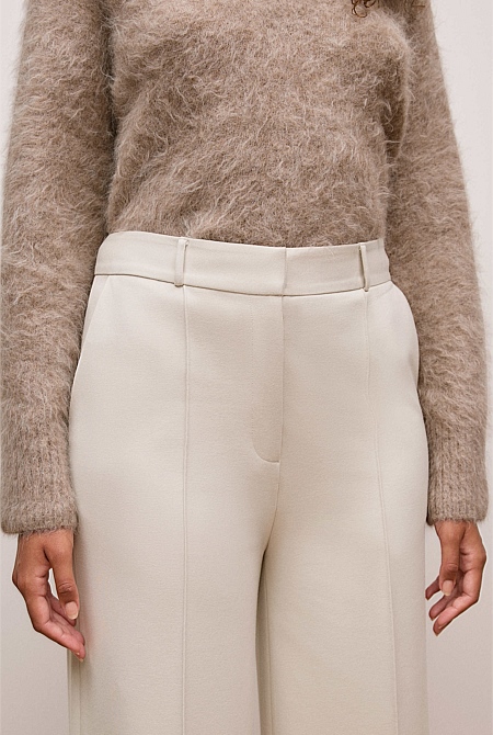 Ponte Tailored Wide Leg Pant