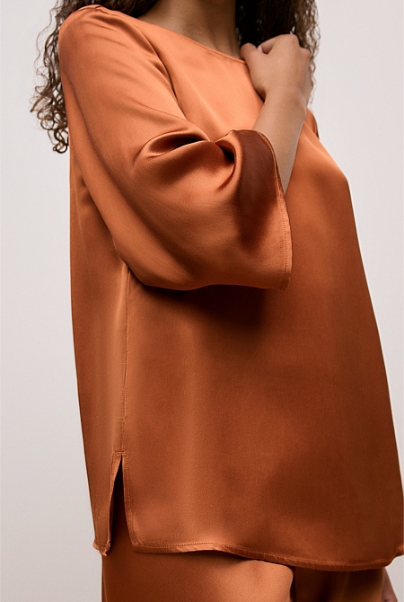Satin Relaxed Blouse