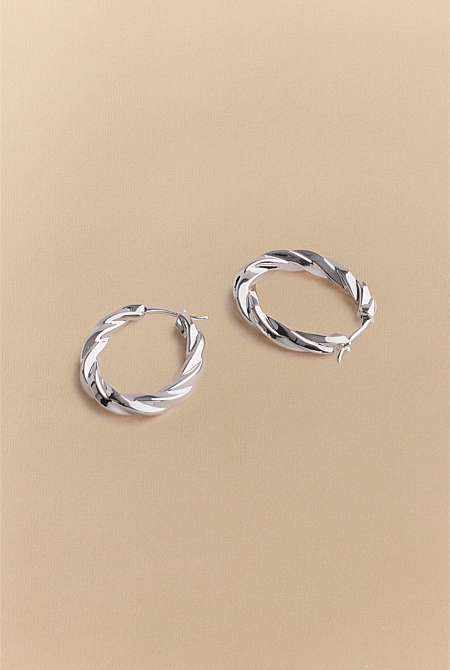 Era Twist Hoop Earrings