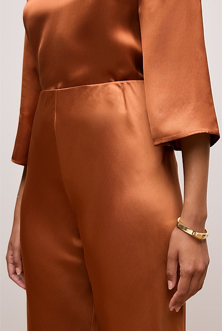 Satin Bias Cut Pant