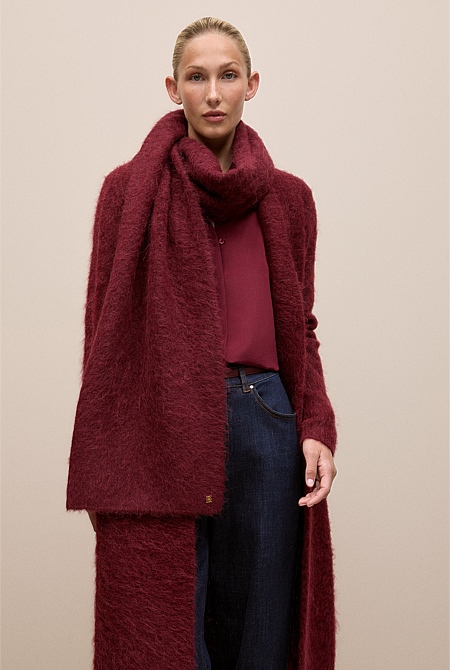 Brushed Alpaca Scarf