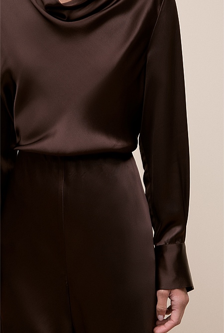 Satin Bias Cut Pant