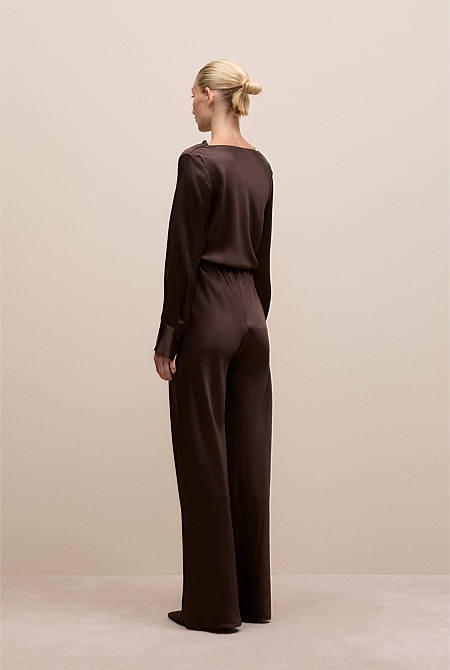 Satin Bias Cut Pant