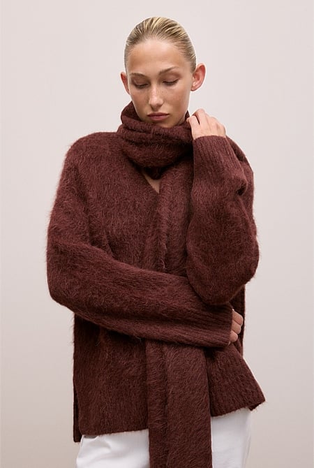 Brushed Alpaca Scarf