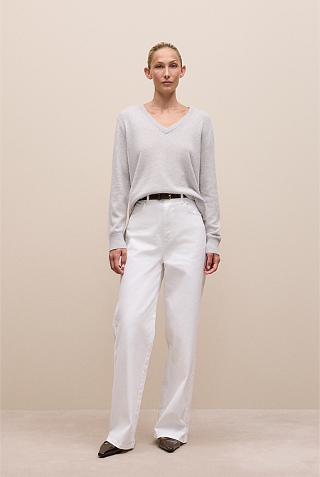 Cashmere Relaxed V-Neck