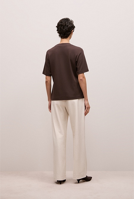 Cotton Modal Interlock T-shirt