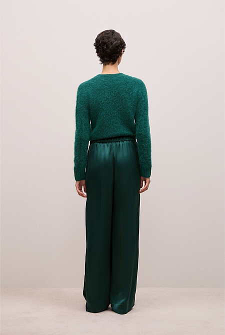 Satin Pull On Pant