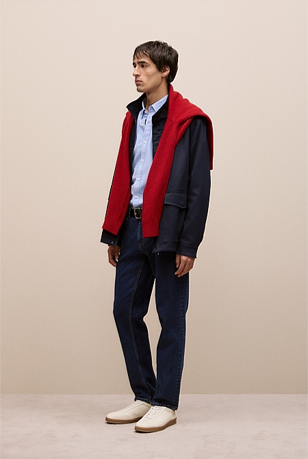 Cotton Twill Zip Through Jacket